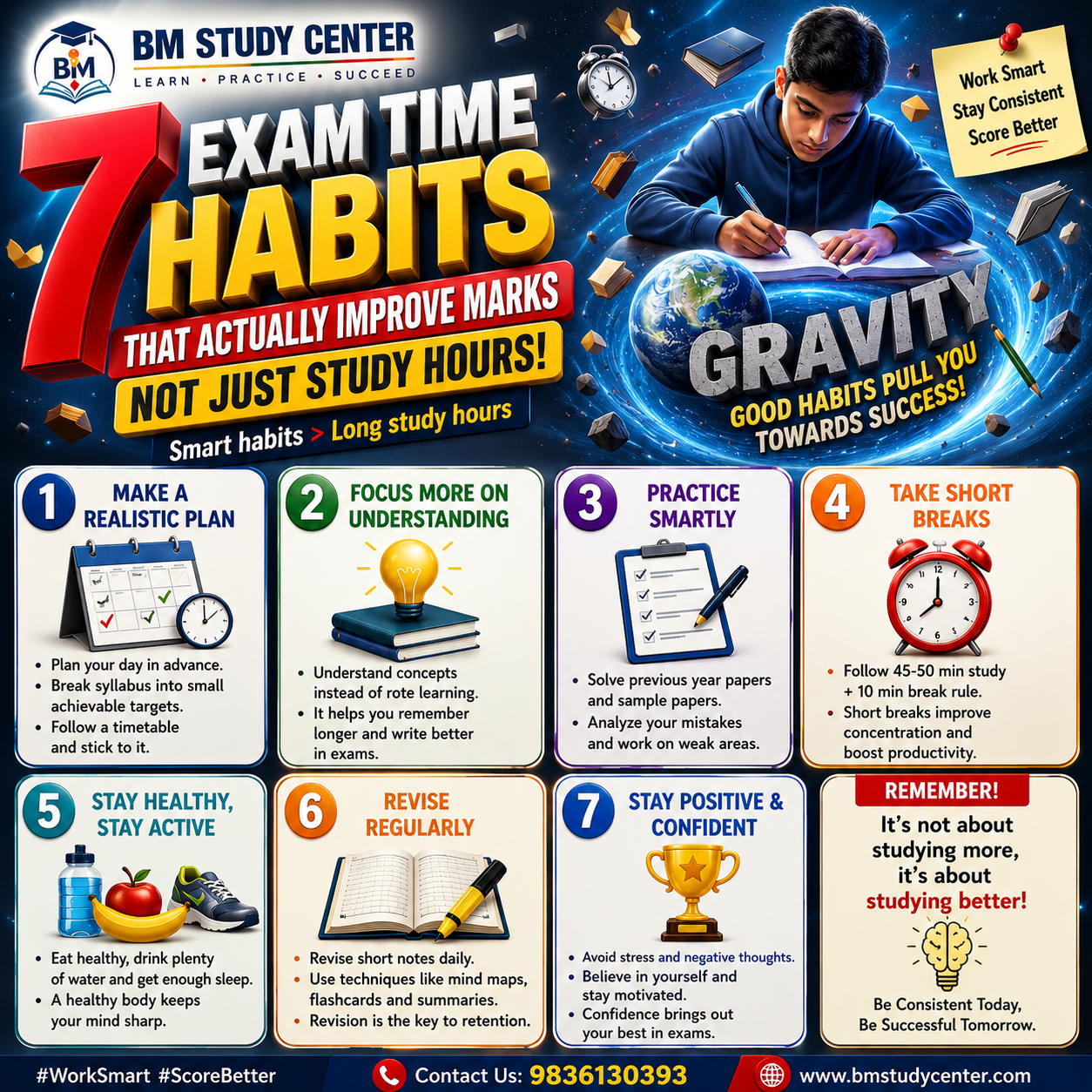7 Exam-Time Habits That Actually Improve Marks (Not Just Study Hours)