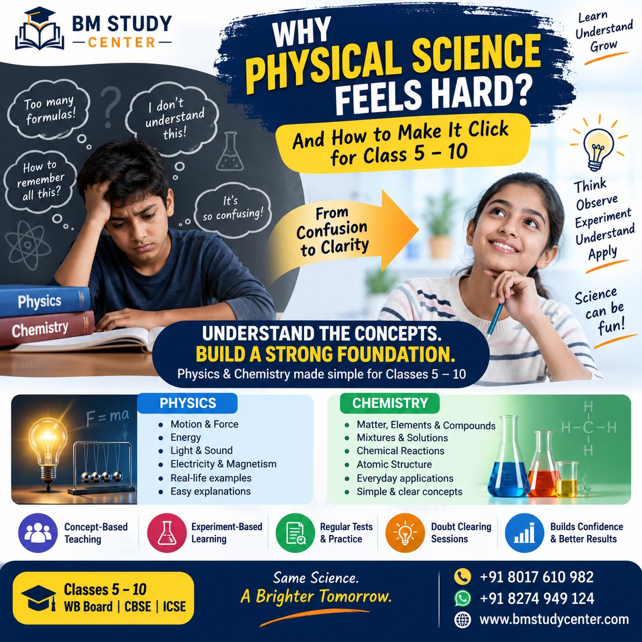 Why Physical Science Feels Hard - And How to Make It Click for Class 5-10